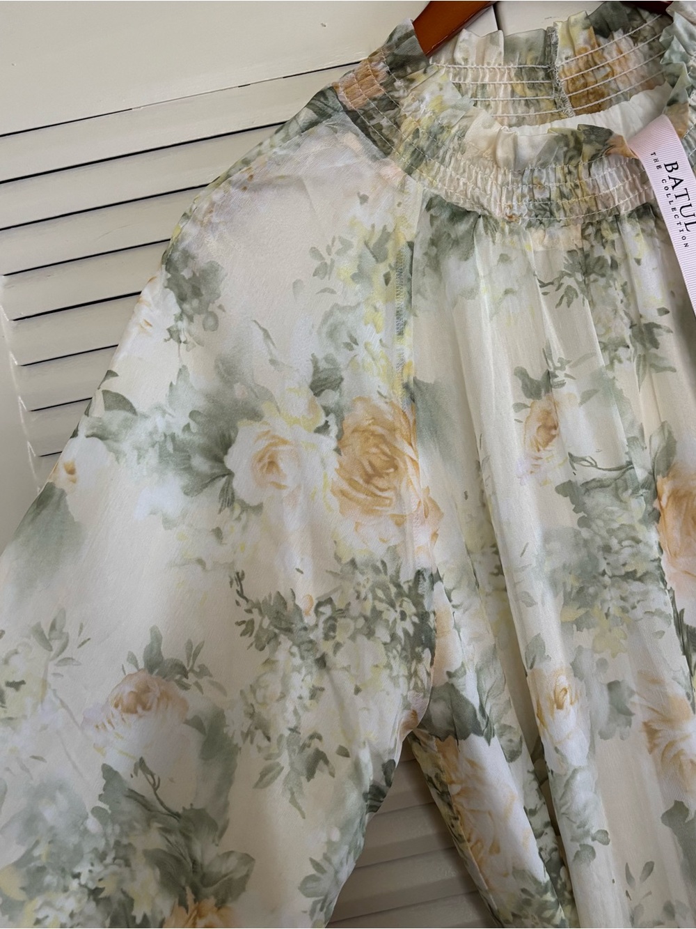 Batul The Collection Floral Maxi Dress Long Sleeve Tiered Boho Cottagecore XS - Picture 7 of 16